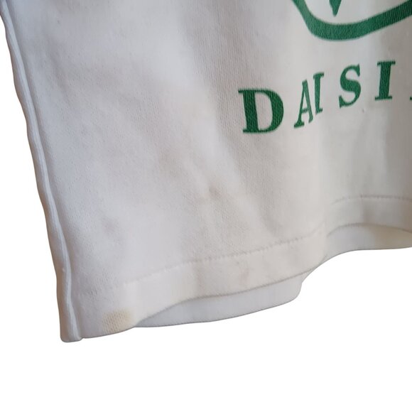 Vintage Girls 5 5T T-shirt Single Stitch Daisies Ringer 1970's Distress Hippy - Picture 3 of 4